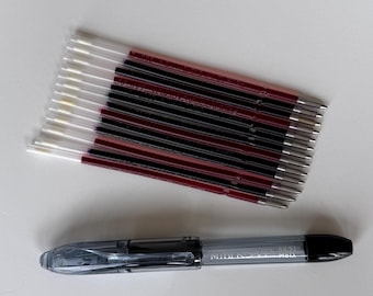 Mini Ballpoint Pen Refills 0.7mm Retractable Pen Refills Colorful Ink Assorted Colors Refill for Ballpoint Ink Replacement Badge Reel Pens