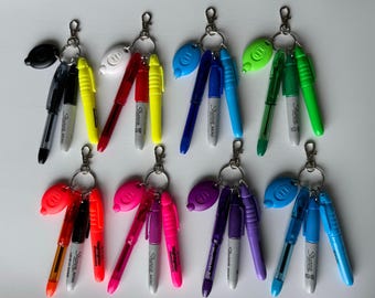 Mini pen holder badge reel accessory gift for nurse breakaway lanyard colorful teacher keychain gift for medical assistant badge reel pens