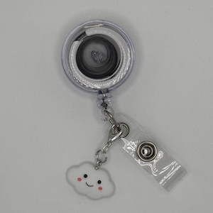 Cloud badge reel accessory charm for badge buddy picu pediatric nurse gift for nursing student cna medical assistant student nurse accessory