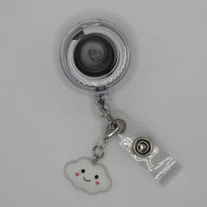Cloud badge reel accessory charm for badge buddy picu pediatric nurse gift for nursing student cna medical assistant student nurse accessory
