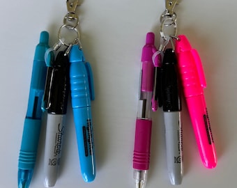 Ball point pen badge reel accessory er nurse badge buddy medical assistant breakaway lanyard pen keychain new nurse gift nurse pens for rt