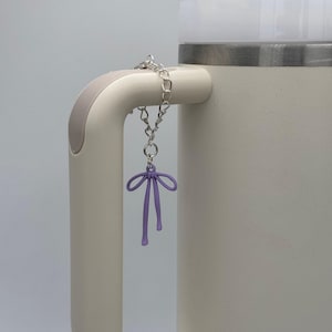 Tumbler charm accessory water bottle cup charm stanley accessories cute gift tumbler accessories bow charm for stanley preppy stuff