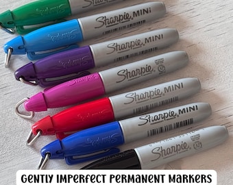Gently imperfect new permanent marker for art project badge reel clip marker accessory assorted colors