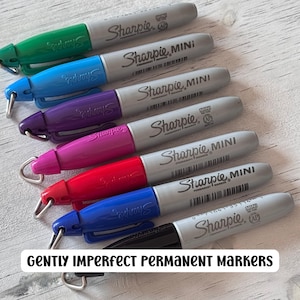 Gently imperfect new permanent marker for art project badge reel clip marker accessory assorted colors
