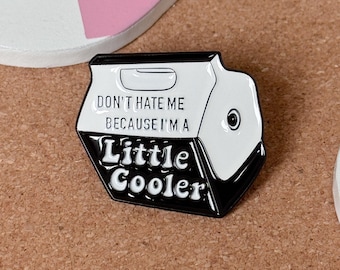 Little cooler cute enamel pin snarky badge reel accessory funny medical pins lanyard gift backpack collector pins quirky bookish gifts