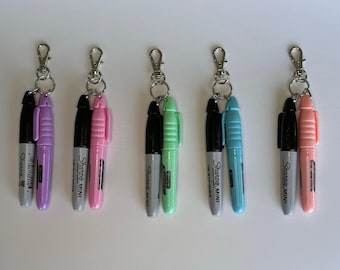 Permanet marker highlighter nursing badge reel accessory er nurse badge reel medical assistant breakaway lanyard pen keychain new nurse gift