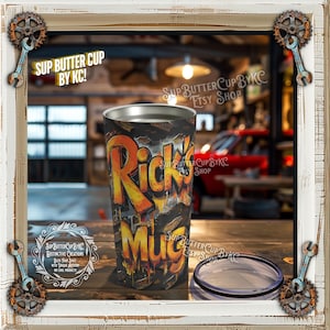 Rick&#39;s 1 of a Kind Mug  20oz Men&#39;s Rugged Custom Name Mens Personalized Masculine Coffee Cup Guy Gift Unique Mug Dynamic Hot Design Tumbler