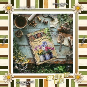 Spring Flowers Planting Season Spiral Notebook, Gift for Gardeners, Ruled Line Spiral Book for Planting, Vegetable notebook, Garden Journal