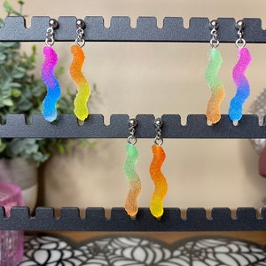 Gummy Worm Stud Earrings