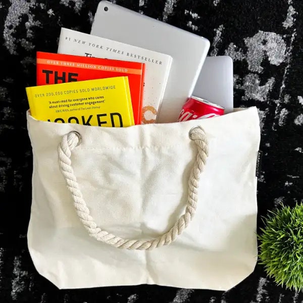 Kokonote Akalia Baumwoll-Tote Bag – 47x40 Cm, Gelb, Faltbar, Mit Außentasche