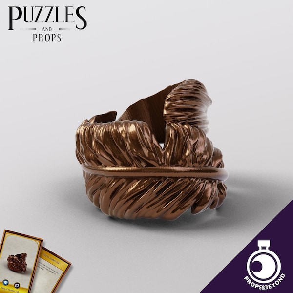 The Ring of Feather Fall | Props & Beyond | Sizeable | 3D Printed Resin | DnD | Pathfinder| TTRPG Accessories | Cosplay Accessories