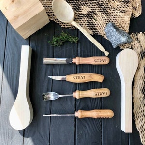 Bowl carving kit, Carving kit, Carving tools, Spoon carving tools, Chisels set, Gift for husband, Gift for graduation, Wood carving kit