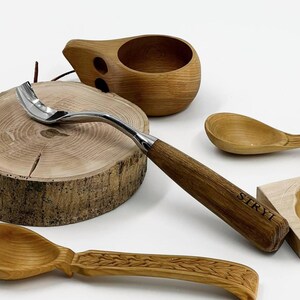 Large bent gouge, Spoon carving chisels, Forged Steel Tool, Profi wood carving tools, Chisel for bowl making, Gift for Carver, Gift for Dad