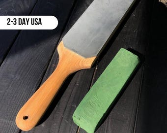 Leather Strop Sharpening Kit, Honing Paste, Chisels, Knives, Gift for woodworker