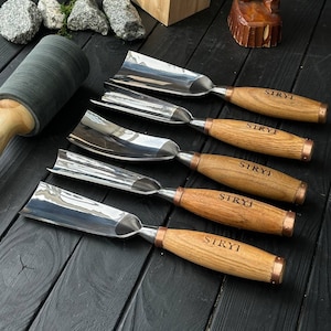 Großes Furnier Set, Holzschnitzerei Set, Meißel Set, Holzbearbeitungswerkzeug, Skulpturenwerkzeug, Handschnitzwerkzeug, Geschenk für Vater