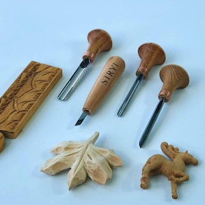 Whittling kit, Palm chisels set, Wood carving kit, Gift for Her, Carving tools, Detailing knives, Linocut tools, Gravers, Gift for teenager