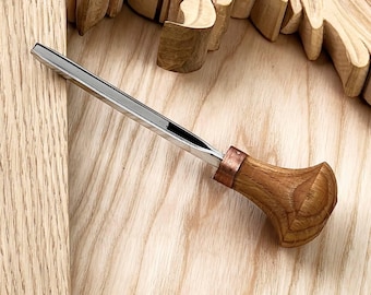 Palm carving V-tool 45 degrees, Engraving tool, Lino cutting tool, Burin, V-chisel, V-tools, Detailed carving tools, Gift for dad, Gift