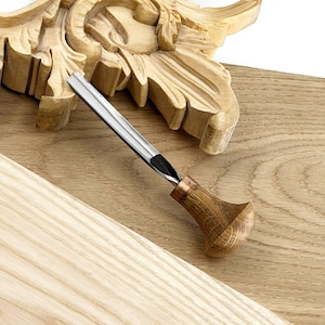 Outil de sculpture sur paume # 8, gouge linogravure en acier au carbone, outils de gravure, burins