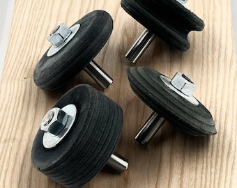 Disco afilador de cuero genuino, pulidor de herramientas de tallado de 70 mm, regalo para torneros de madera, herramientas para trabajar la madera