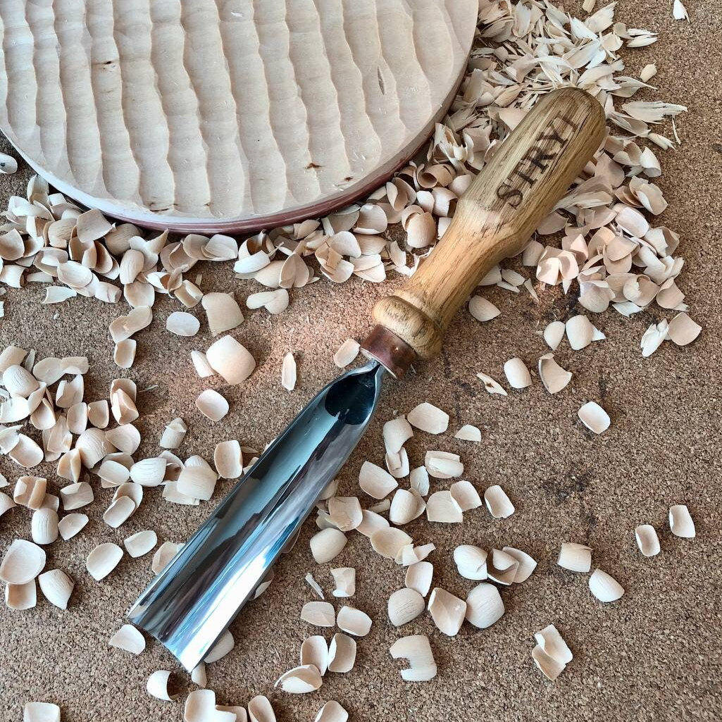 Uxcell Wood Chisels Caving EC36 Knife, 10mm Chome Plated 45 Carbon Steel Curved Straight Tip Woodworking Hand Tool Graver 165mm 6 5 Inch Length%2f5318682304