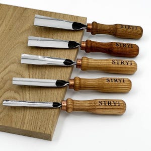 Set di sgorbie, utensili per intaglio a rilievo, utensili per intaglio, set di sgorbie, scalpelli, utensili per intaglio del legno, utensili in acciaio forgiato, set per intaglio, regalo per il marito