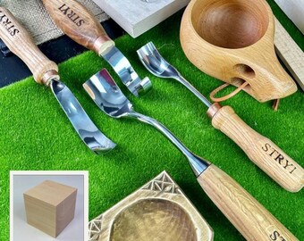 Bowl Gouge, Bowl carving tools, Spoon carving tools, Gift for Husband, Wood carving kit, Spoon gouges, Toolset for woodworker, Hobby tools