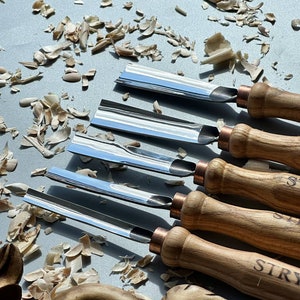 Gouges set, Relief carving tools, Carving tools, Gouge set, Chisels, Wood carving tools, Forged steel tools, Carving set, Gift for husband