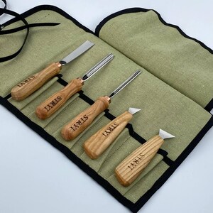 Carving kit for children, DYI kit for teenager, Carving tools, Chisels set, Chip carving set, Relief carving for starter, Gift for boy
