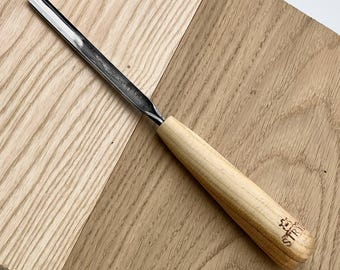 Forged Carbon Steel Wood Carving Gouge, Oak Handle, Relief Carving Tool