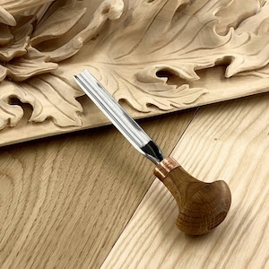 パームチゼルガウジ、パームガウジ、マイクロカービングツール、ノミ、木彫りツール、鍛鋼ツール、リノカットツール、印刷ツール