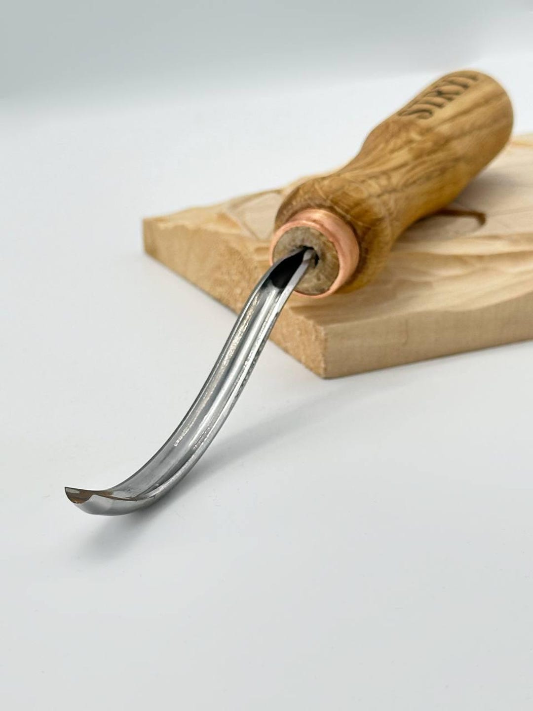 Wood Carving Gouge: 5mm Curved Chisel, Sweep #9, Rounded Bent Gouge ...