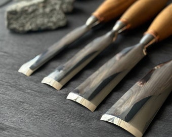 手鍛造彫刻刀、頑丈な木彫りノミ、レリーフ彫刻