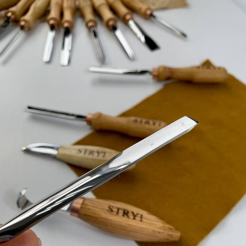 Full Wood Carving Toolset 14 Pcs, Gouges Set, Chisels Set, Forged Tools ...