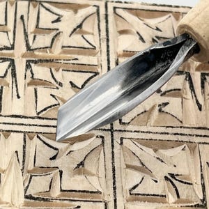 Scalpello a V obliquo, utensile a V per intaglio del legno, utensile a 90 gradi, scalpelli per intaglio dettagliato