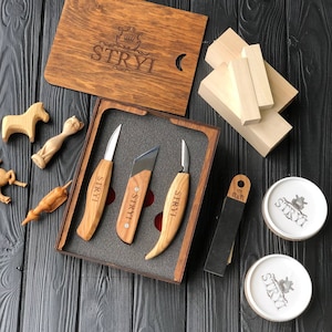 Whittling Knives Set, Wood Carving Knives, Full Completed Whittling Kit ...
