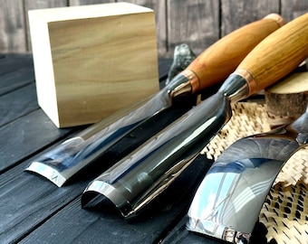 彫刻ノミセット、彫刻用木彫りキット3個、大型ゴッジセット、ノミセット、彫刻家へのギフト、木工職人へのギフト、ギフト