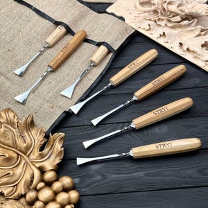Kit profesional de carpintería STRYI Maestro, juego de cinceles, juego de tallado en relieve, regalo para luthiers.