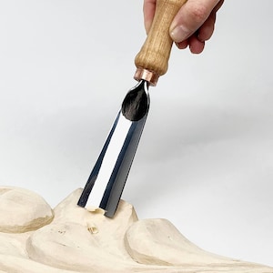 木彫りセット、ノミ、ガウジ、多目的彫刻セット、彫刻セット、鍛造ツール、ガウジセット、木彫りツール、お父さんへの贈り物 画像 13