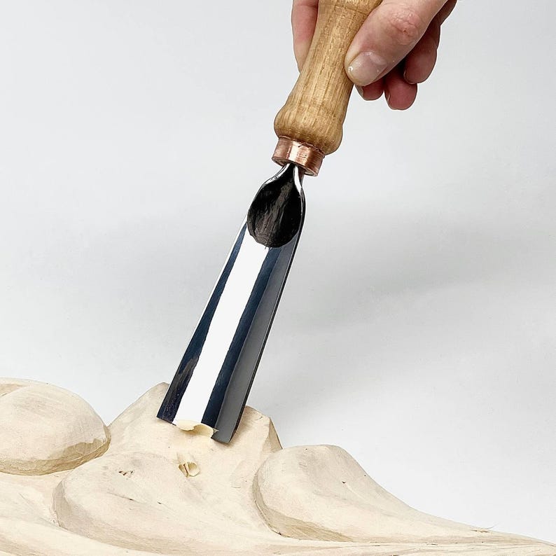 木彫りセット、ノミ、ガウジ、多目的彫刻セット、彫刻セット、鍛造ツール、ガウジセット、木彫りツール、お父さんへの贈り物 画像 13