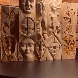 Wood Chisel Set, Forged Gouges, Relief Carving Tools, Gift for wood carver, Furniture restoration image 17