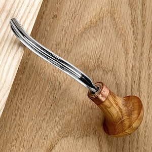 Palm carving bent gouge, Linocut tool, Burins STRYI, Palm tool, Detailing knife, Bent gouge, Palm chisels, Engravers, Relief carving tools
