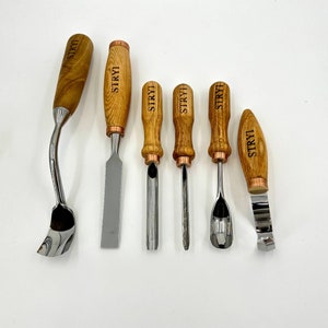 Wood carving kit for Spoon and Kuksa carving, Forged tools, Woodworking tools, Bowl carving tools, Kuksa Chisels, Spoon carving tools, Gouge