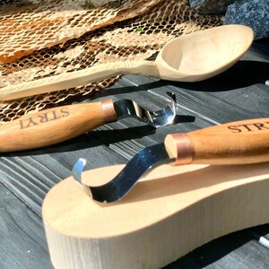 Hook knife, Spoon carving tools, Bowl tools, Carving spoons, Chisels, Gift for husband, Forged Chisels, Curved knives, Outdoor tool