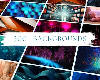 300+ Backgrounds + MJ Prompts