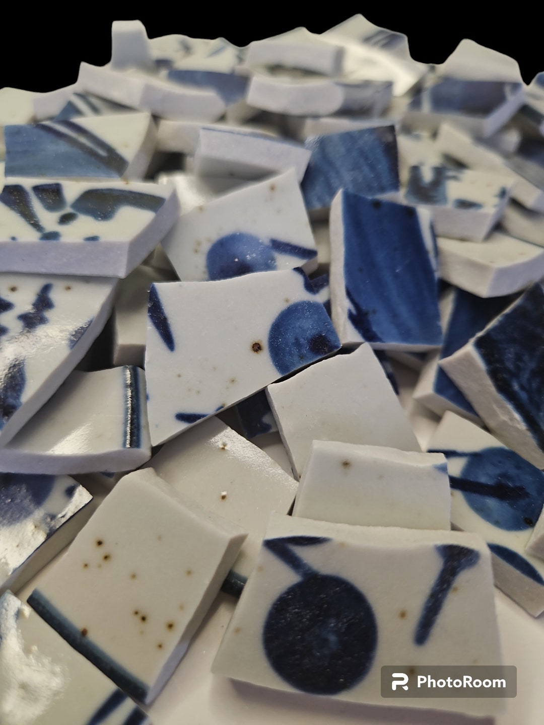 Broken Stoneware Pieces for Mosaic Crafts Etsy
