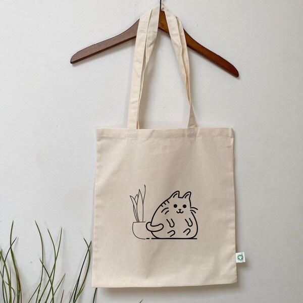 Cotton Tote Bag cat