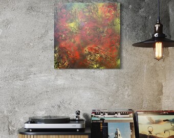 Home Graffiti Part B – Experimental Graffiti-Inspired Abstract Acrylic Painting