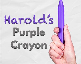 Harold's Purple Crayon Prop Replica: Kid-Friendly 3D Printed Toy