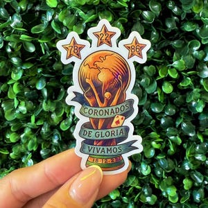 Argentina World Cup Sticker – Football Fan Vinyl Decal – Latin America Soccer Gift – Argentina Champions