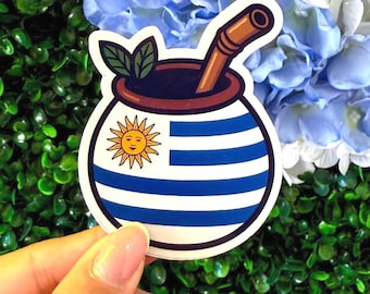 Uruguay Mate Sticker, Yerba Mate, Uruguayan Gift